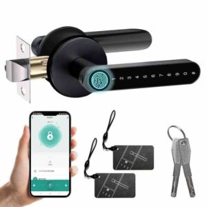 Finger print system modern door lock