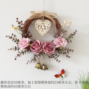 Welcome flower hanging for door